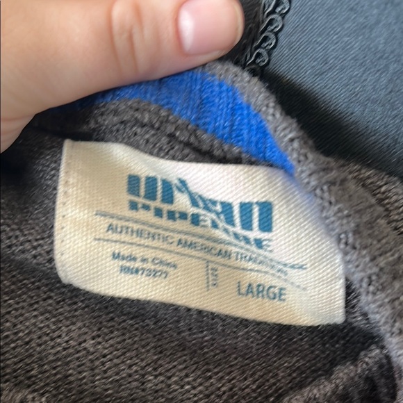 Urban Pipeline Gray and Blue Crewneck Sweater with Graphic Design - Picture 2 of 5